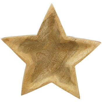 SternTablett Dost, Holz, 25x25x4 cm