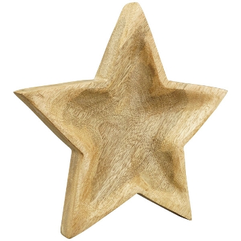 SternTablett Dost, Holz, 25x25x4 cm