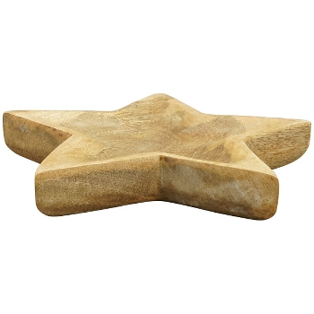 SternTablett Dost, Holz, 25x25x4 cm