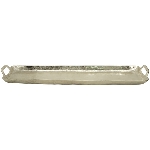 Tablett GROS, silber, Alu, 99x21x7 cm