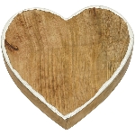 Herz Puri, Holz, 20x4x20 cm