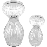Vase Verrerie, Glas, 12x12x26 cm