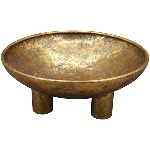 Schale Doré, gold, Metall, 40,5x40,5x17 cm
