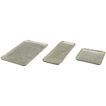 Tablett Junker, zink, Metall, 38,5x24x2 cm