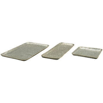 Tablett Junker, zink, Metall, 38,5x24x2 cm