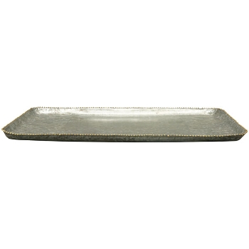 Tablett Junker, zink, Metall, 38,5x24x2 cm
