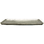 Tablett Junker, silber, Metall, 38,5x24x2 cm