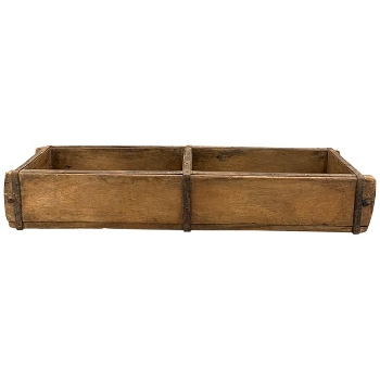 Kasten 2-Fach Antiquité, Holz, 57x15x10 cm