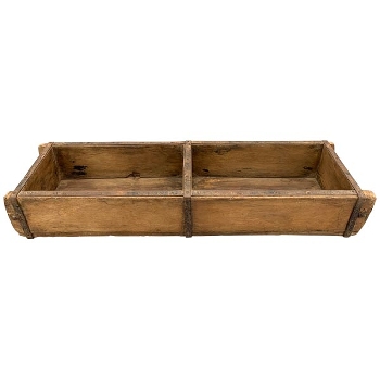 Kasten 2-Fach Antiquité, Holz, 57x15x10 cm