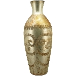 Vase Aurum, Glas, 18x18x48 cm