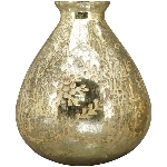 Vase Aurum, Champagner, Glas, 30x30x35 cm