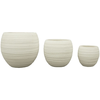Topf MITE, weiß, Terrakotta, 14,5x14,5x13,5 cm