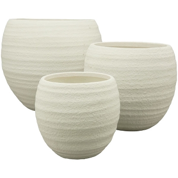 Topf MITE, weiß, Terrakotta, 14,5x14,5x13,5 cm