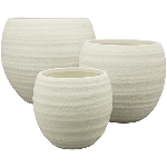 Topf MITE, weiß, Terrakotta, 14,5x14,5x13,5 cm