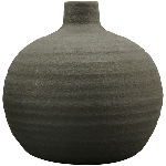 Vase ZONDA, schwarz, Terrakotta, 16,5x16,5x16,5 cm