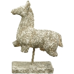 Pferd Valo, grau, Zement, 24x9,5x32 cm