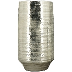 Vase ArgenT, silber, Stoneware, 22x22x41 cm