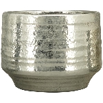 Topf ArgenT, silber, Stoneware, 20,5x20,5x15 cm