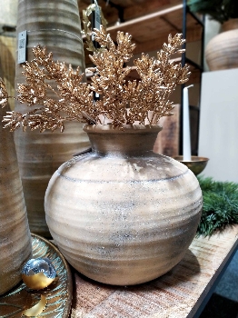 Vase Valo, bronze, Terrakotta, 30x30x27 cm