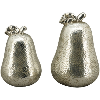 Birne ArgenT, silber, Stoneware, 14,5x14,5x20 cm