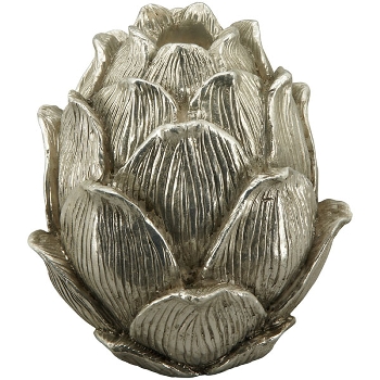 Zapfen ArgenT, silber, Polyresin, 16x16x20 cm