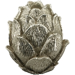 Zapfen ArgenT, silber, Polyresin, 16x16x20 cm