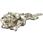 Blume ArgenT, silber, Polyresin, 24x11x5,5 cm
