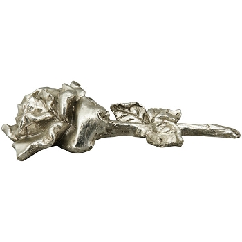 Blume ArgenT, silber, Polyresin, 24x11x5,5 cm