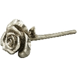 Blume ArgenT, silber, Polyresin, 33x10,5x10,5 cm