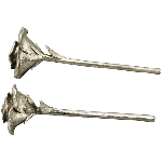 Blume ArgenT, silber, Polyresin, 33x10,5x10,5 cm