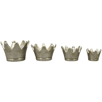 Krone ArgenT, silber, Stoneware, 9,5x9,5x7,5 cm