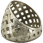 WindLicht ArgenT, silber, Polyresin, 17x17x16 cm