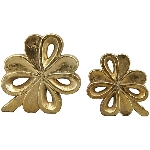 KleeBlatt Aurum, gold, Polyresin, 28,5x4,5x22,5 cm