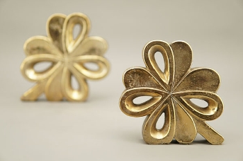 KleeBlatt Aurum, gold, Polyresin, 28,5x4,5x22,5 cm
