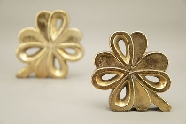 KleeBlatt Aurum, gold, Polyresin, 28,5x4,5x22,5 cm