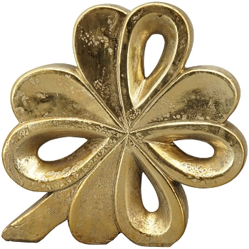 KleeBlatt Aurum, gold, Polyresin, 28,5x4,5x22,5 cm