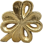Kleeblatt Aurum, gold, Polyresin, 28,5x4,5x22,5 cm