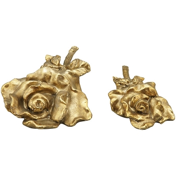 Blume Aurum, gold, Polyresin, 24x11x5,5 cm