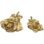 Blume Aurum, gold, Polyresin, 24x11x5,5 cm