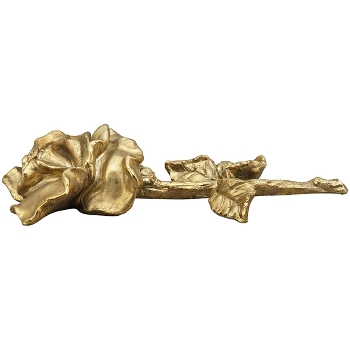 Blume Aurum, gold, Polyresin, 35,5x17,5x7,5 cm