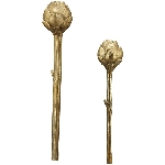 Blume Aurum, gold, Polyresin, 8,5x8,5x41 cm