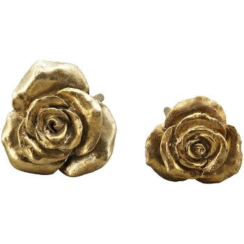 Blume Aurum, gold, Polyresin, 41x13x13 cm