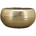 Schale Aurum, gold, Stoneware, 23,5x23,5x12 cm