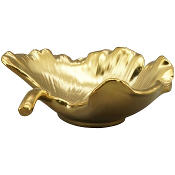 Schale Aurum, gold, Porzellan, 10,3x9,3x3,4 cm