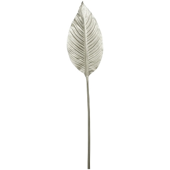 Blatt ArtificialNature, silber, 99 cm