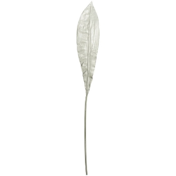 Blatt ArtificialNature, silber, 96 cm