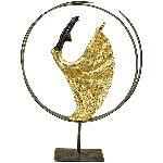 Ballerina Hilda, gold, Polyresin, 30,5x8x40,5 cm