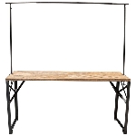 TischGestell Sobre, schwarz, Metall, 120x2x108 cm