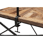 TischGestell Sobre, schwarz, Metall, 120x2x108 cm