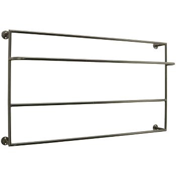 Halter Sobre, schwarz, Metall, 92x53x18 cm